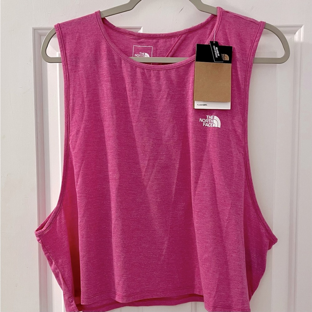 NWT The North Face Wanderer X Back Tank Fuchsia Pink Heather Lightweight Size XL